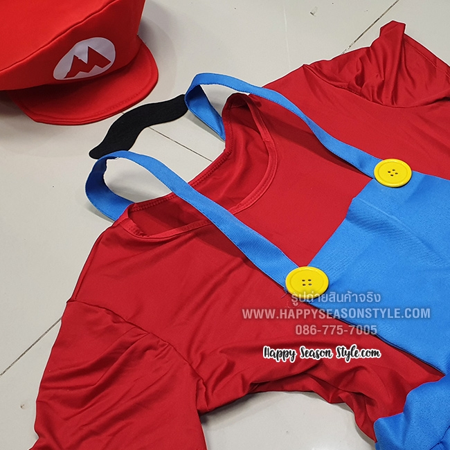 ชุดมาริโอ Super Mario มาริโอ้ และ หลุยซ์ เอี๊ยมกระโปรง