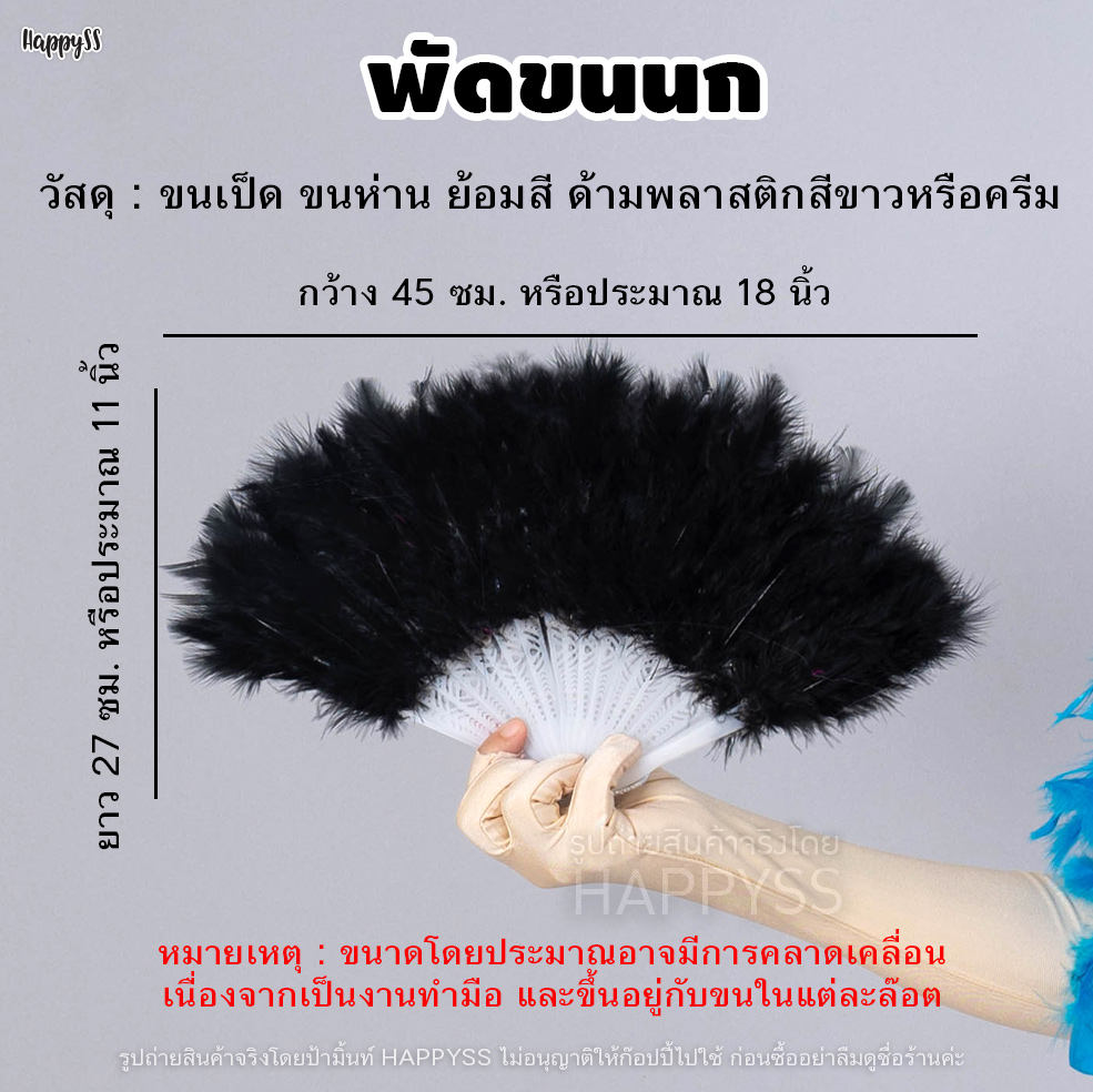 พัดขนนก พัดจีน พัดญี่ปุ่น พัดแฟนซี มีหลายสีให้เลือก
