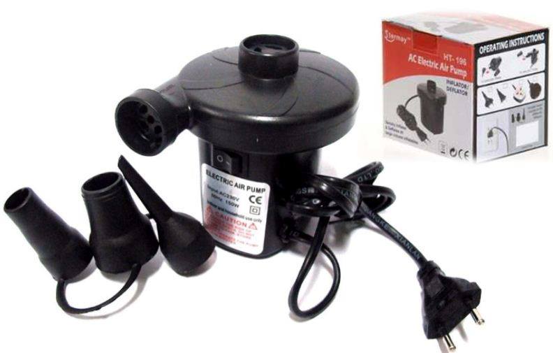 Stermay Air Pump HT-196 เครื่องสูบลม ที่สูบลม ปั๊มเป่าลมยาง ที่สูบลมไฟฟ้า 3 in 1