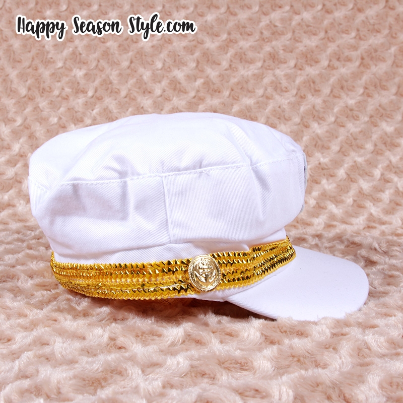 หมวกทหารเรือ กะลาสี กัปตัน สีขาว แบบ Girl's Generation