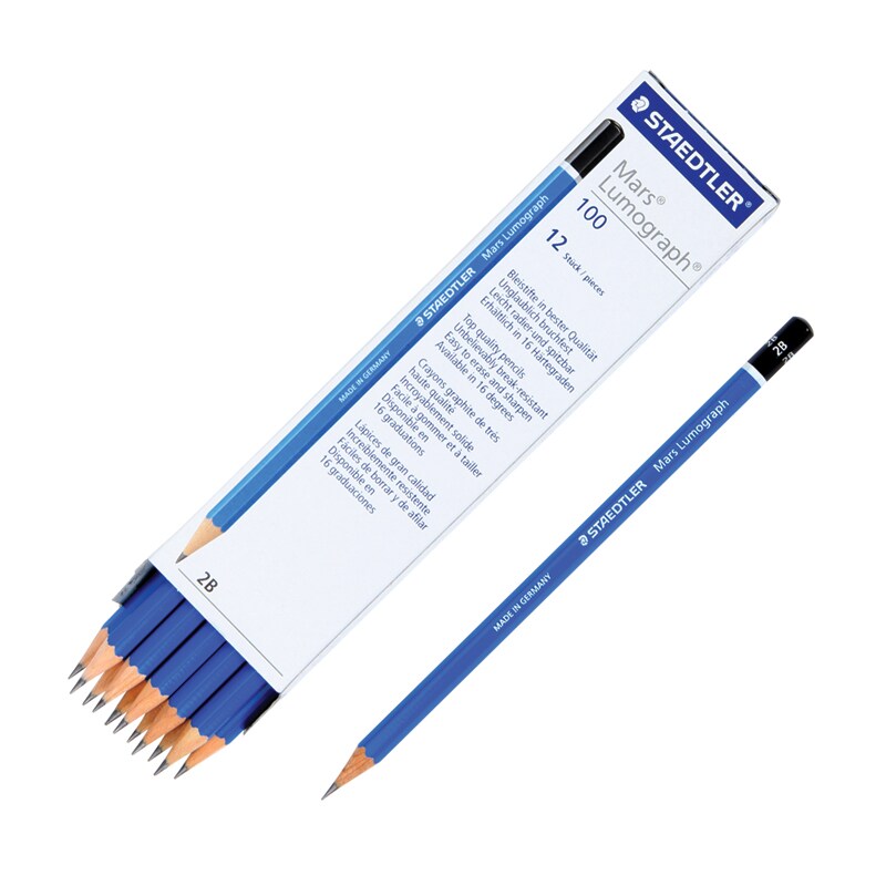 STAEDTLER ดินสอเขียนแบบ 2B (ยกกล่อง 12 แท่ง)
