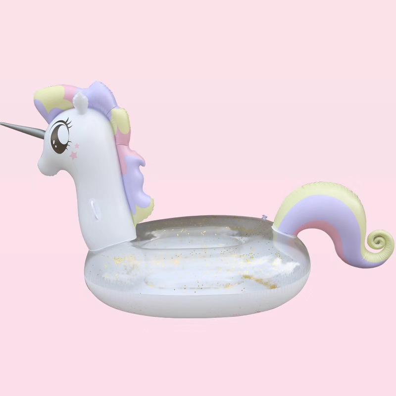 ห่วงยางโพนี่กลิตเตอร์ แบบใหม่ Inflatable New Pony With Glizter Pool Float