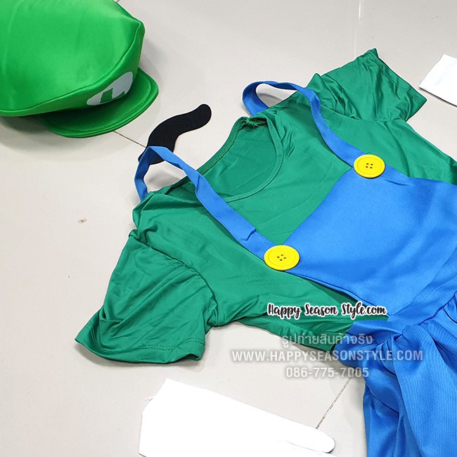 ชุดมาริโอ Super Mario มาริโอ้ และ หลุยซ์ เอี๊ยมกระโปรง