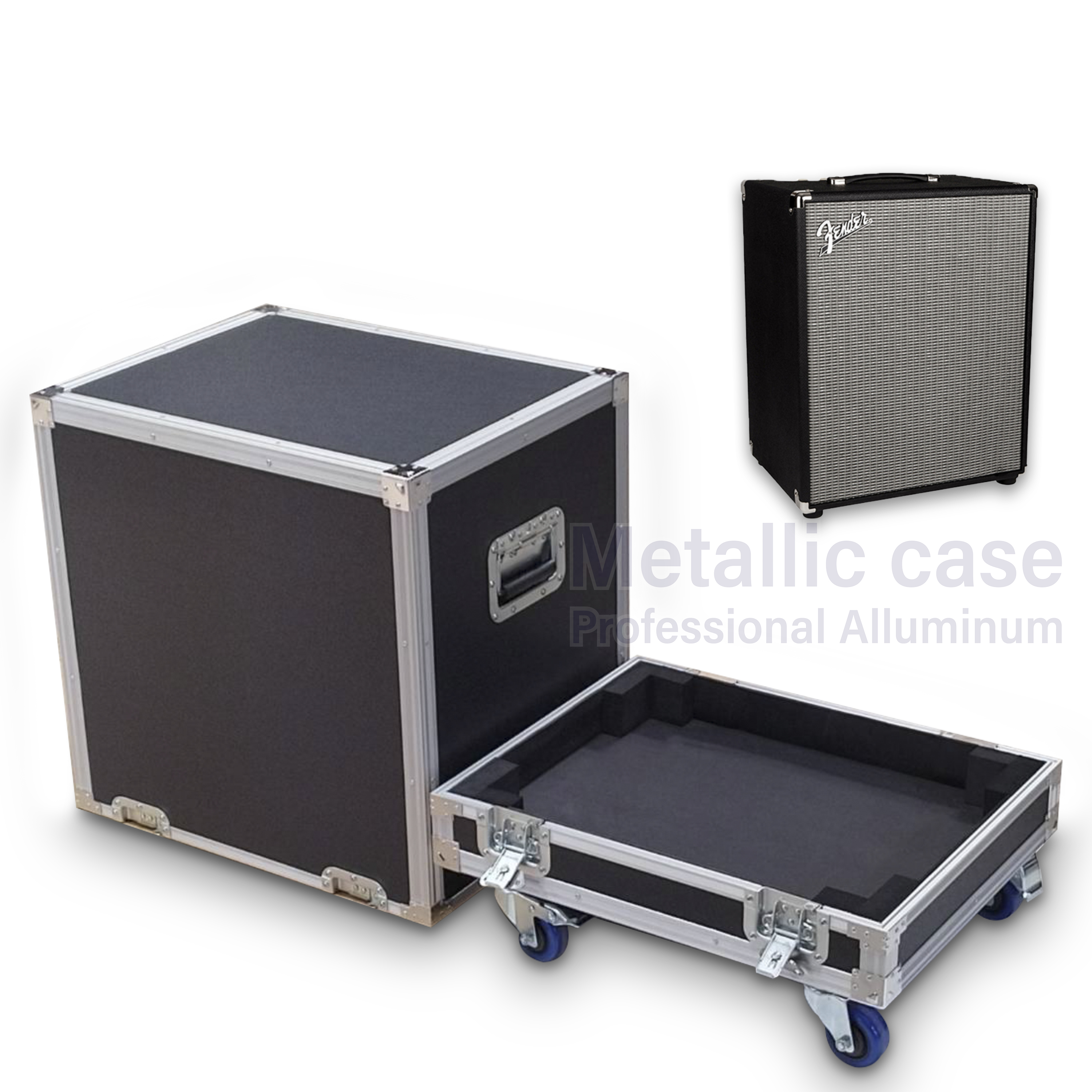 metalliccase8789-13-6604 / Bass Amplifier แอมป์เบส Fender Rumble 200 (57.8x44.8x66 T3C1H4K5P5)