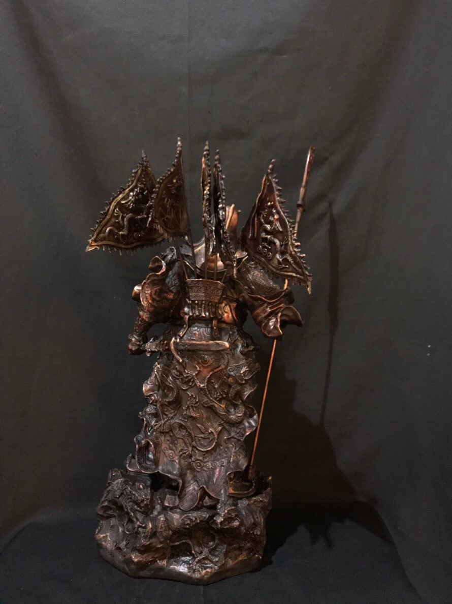 เทพเจ้ากวนอู ปาง 5 ธงยกทัพ (สูง 55 cm)