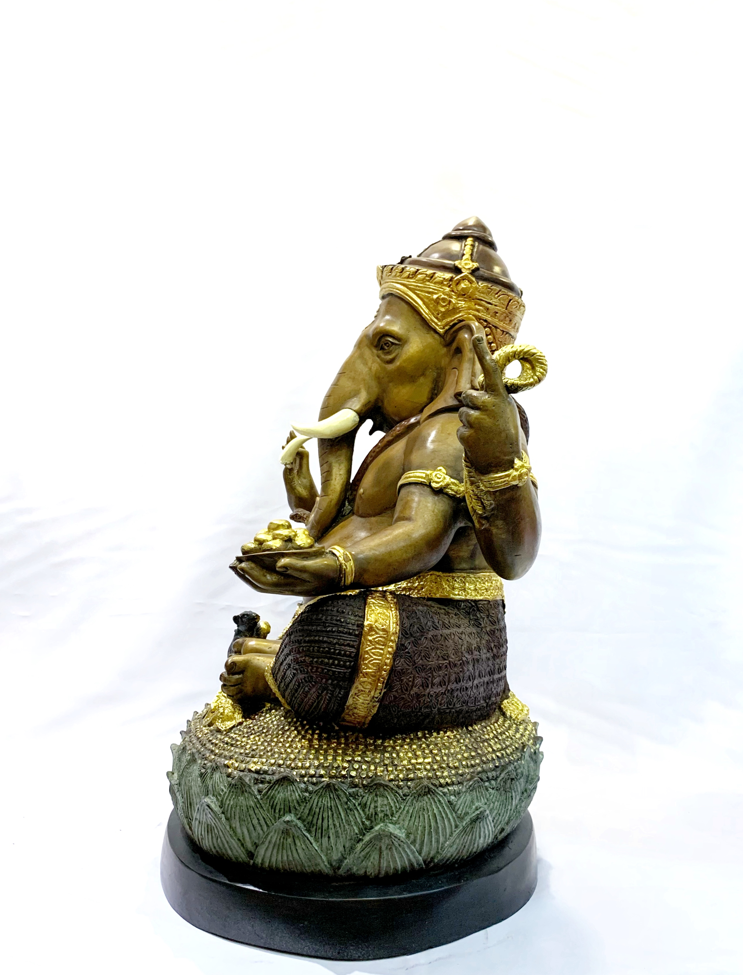 พระพิฆเนศ ปางเอกทันตะ หน้าตัก 16 นิ้ว (นั่งบัว)