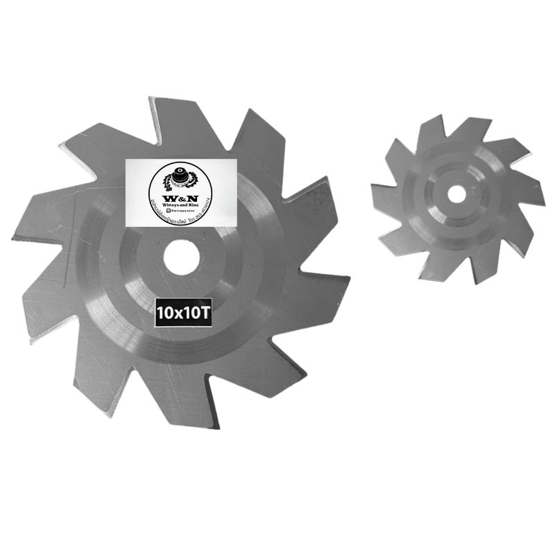 ใบมีดตัดหญ้า ตัดไม้ วงเดือนขนาด 10 นิ้ว ลับคมได้