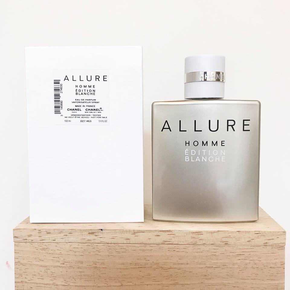 น้ำหอม กล่องเทสเตอร์ Chanel Allure Homme Edtition Blanche EDP 100ml ของแท้ 100%