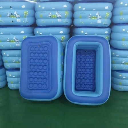 สระน้ำ สระน้ำเป่าลม ขนาด 130 cm - สีฟ้า Inflatable Pool Blue
