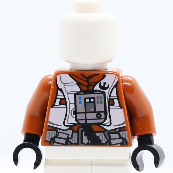 SW Resistance Pilot Flight Suit with Straps and Black Hose Pattern / Dark Orange Arms / Black Hands