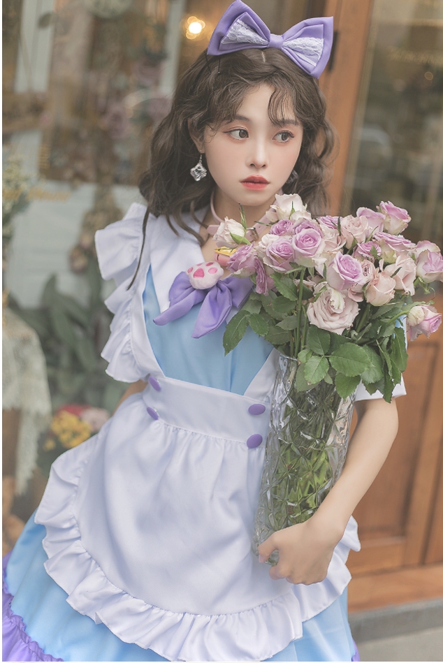 ชุดเมด ชุดเมดญี่ปุ่น คอสเพลย์ สวีทแคท มี 2 สี