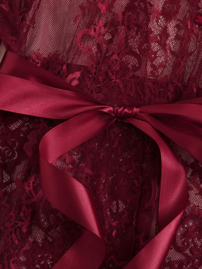 ชุดนอนไม่ได้นอน เซ็ท 3 ชิ้น แบบบิกินี่ พร้อมเสื้อคลุม ชุดนอนเซ็กซี่