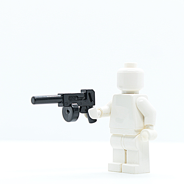 Gun, Pistol Automatic Long Barrel and Round Magazine (Tommy Gun)