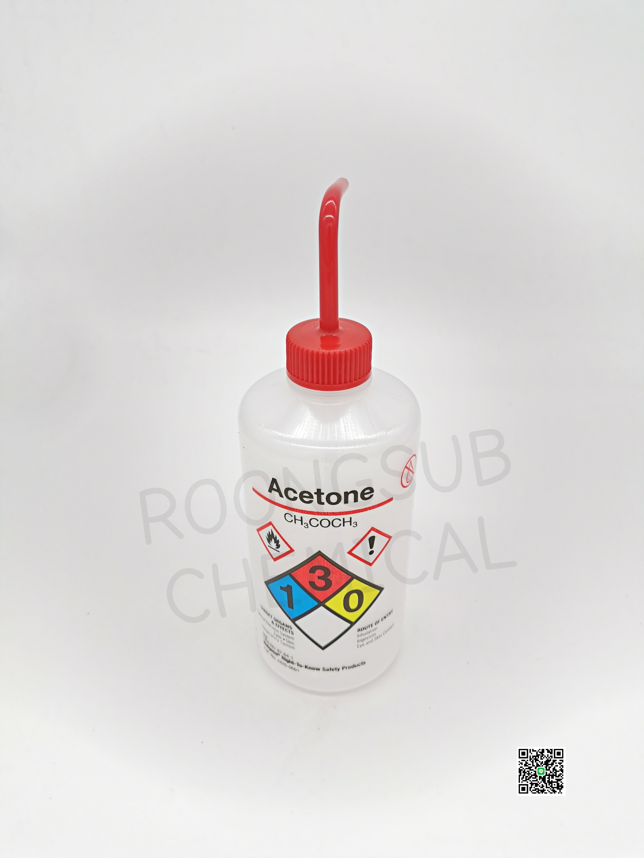 WASH BOTTLE ACETONE LDPE