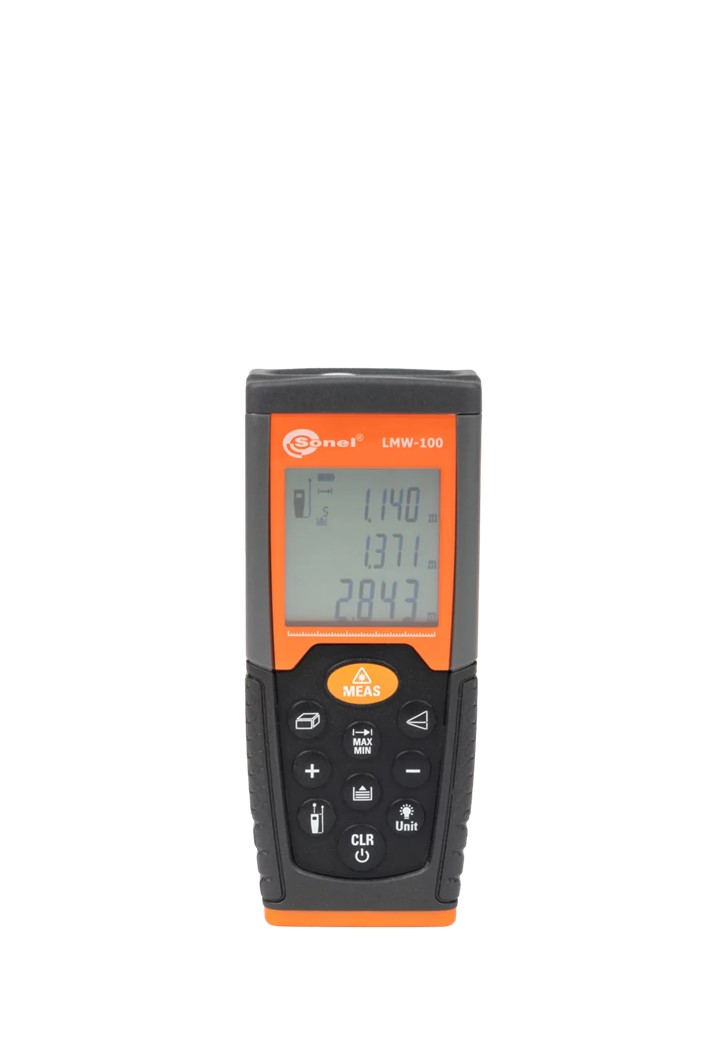 Sonel LMW-100 เครื่องวัดระยะด้วยเลเซอร์ ระยะวัด 100 เมตร