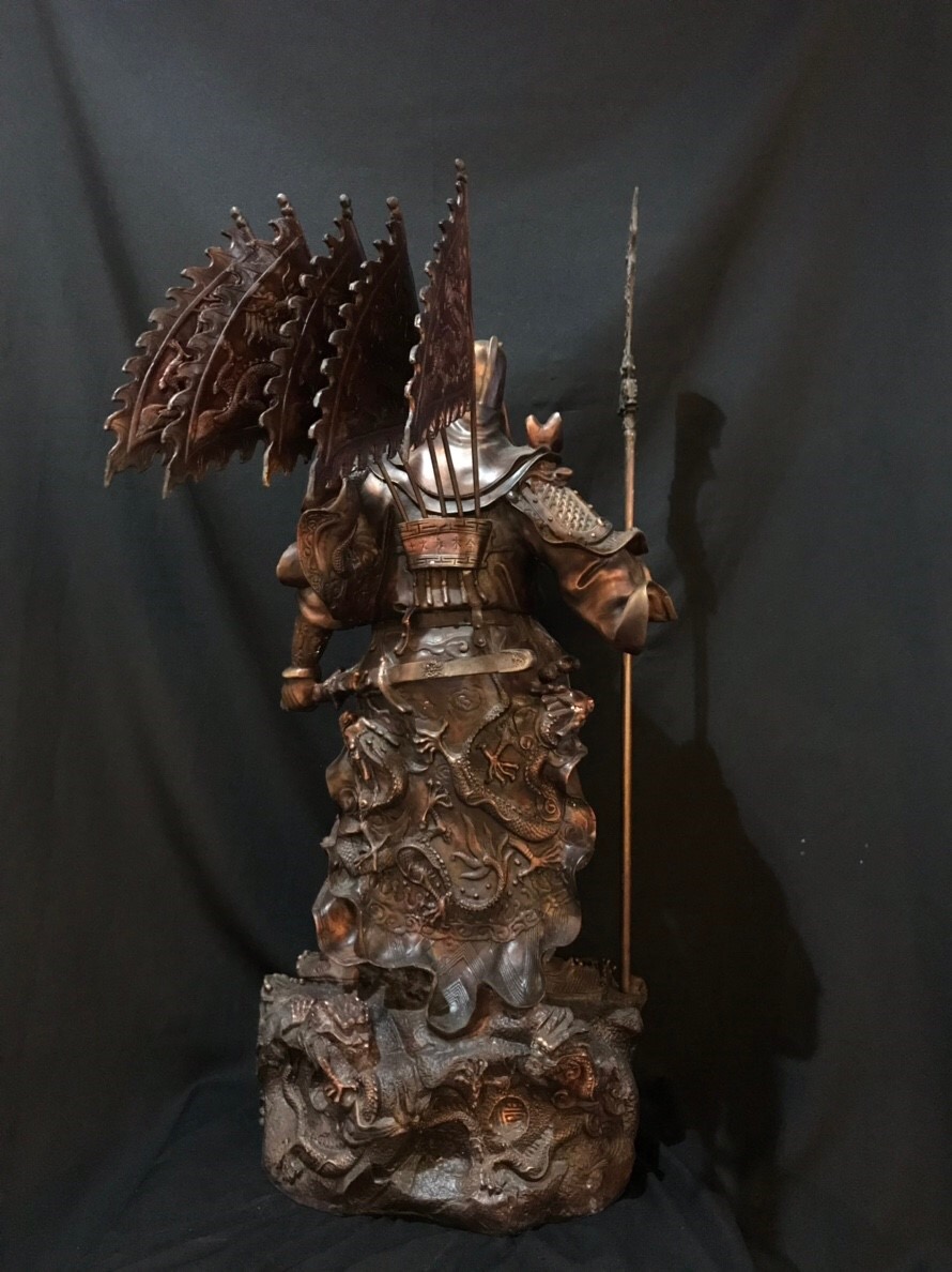 เทพเจ้ากวนอู ปาง 5 ธงยกทัพ (สูง 112 cm)