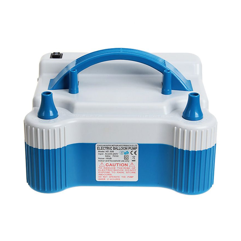 Stermay HT-508 ที่เป่าลูกโป่ง เครื่องสูบลูกโป่งไฟฟ้า แบบ 2 หัว สีฟ้าขาว