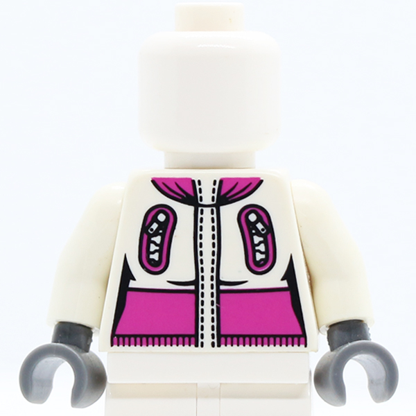 CS03 Zipper Pockets with Magenta Collar and Waist Pattern
