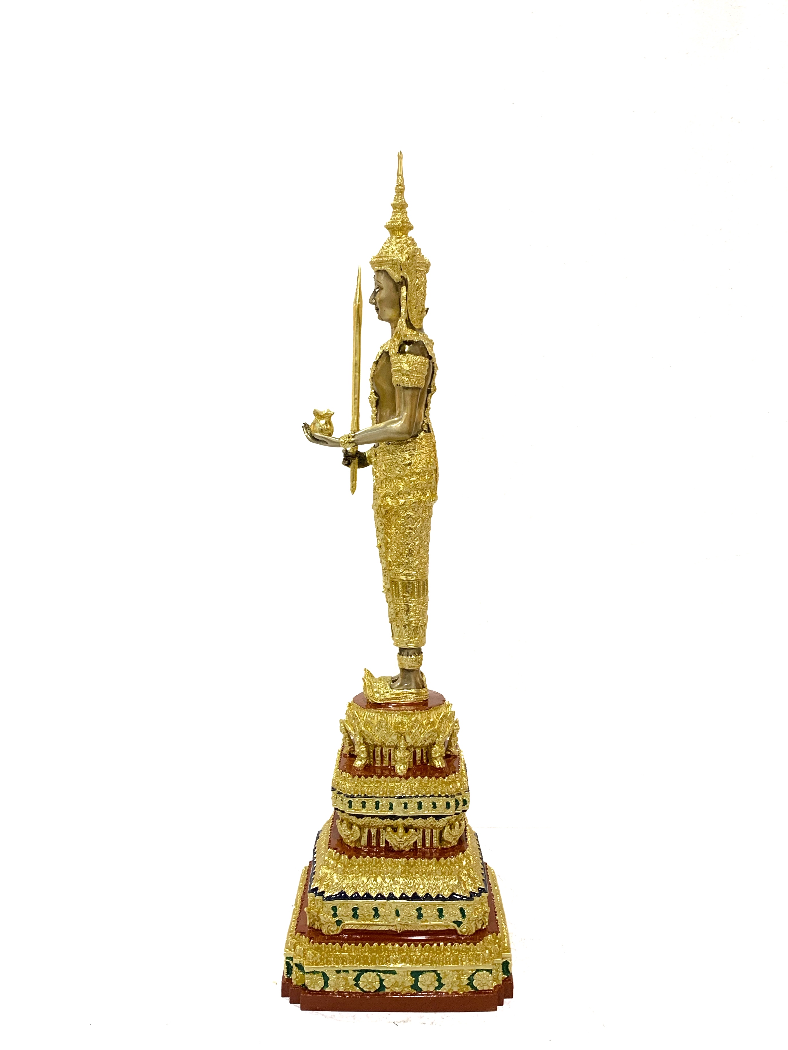 พระสยามเทวาธิราช พระคลังมหาสมบัติ ทรงเครื่องจักพรรดิ์ หน้าตัก 5 นิ้ว