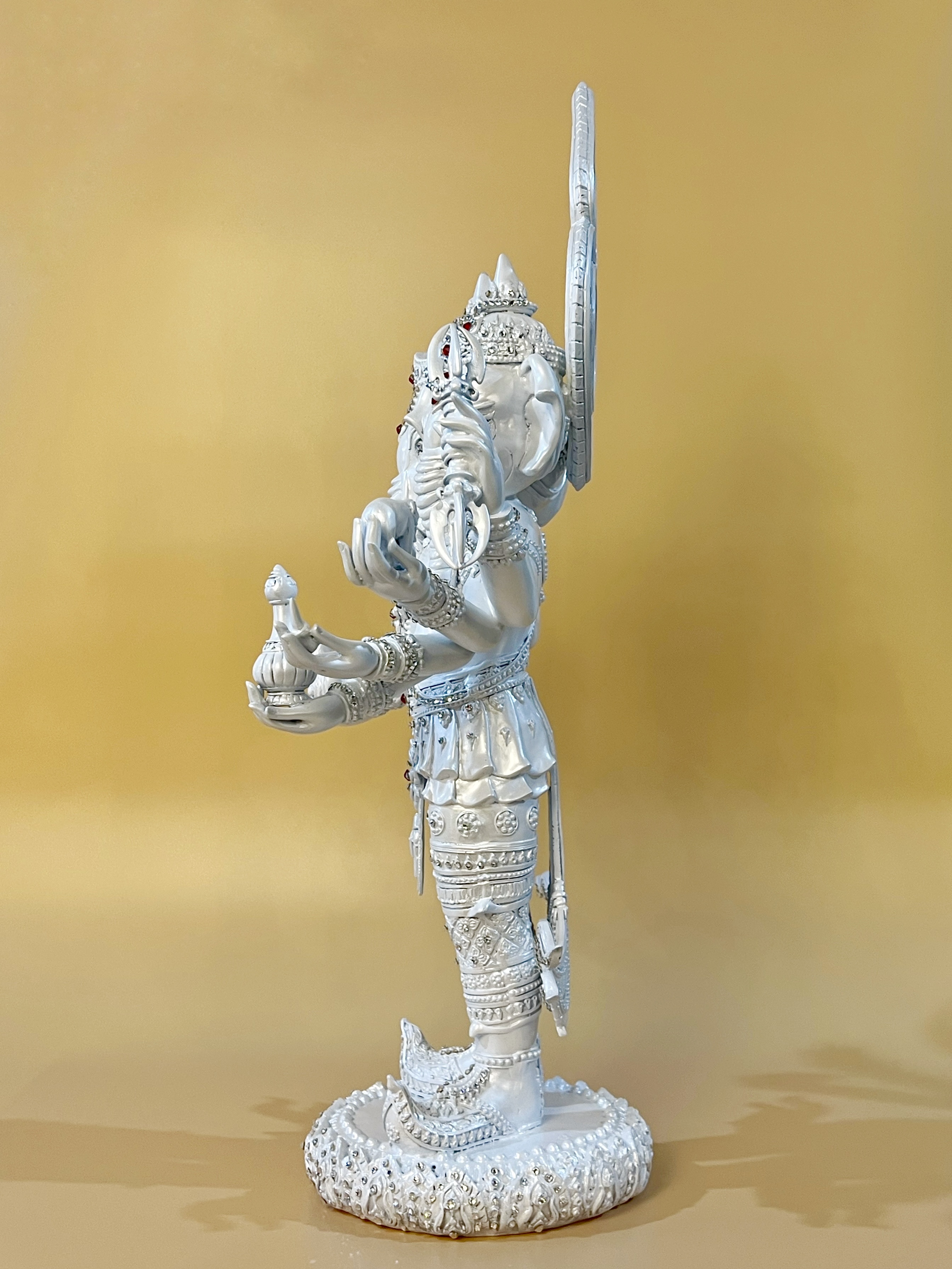 พระพิฆเนศ ปางตรีมุขคณปติ หน้าตัก 12 นิ้ว