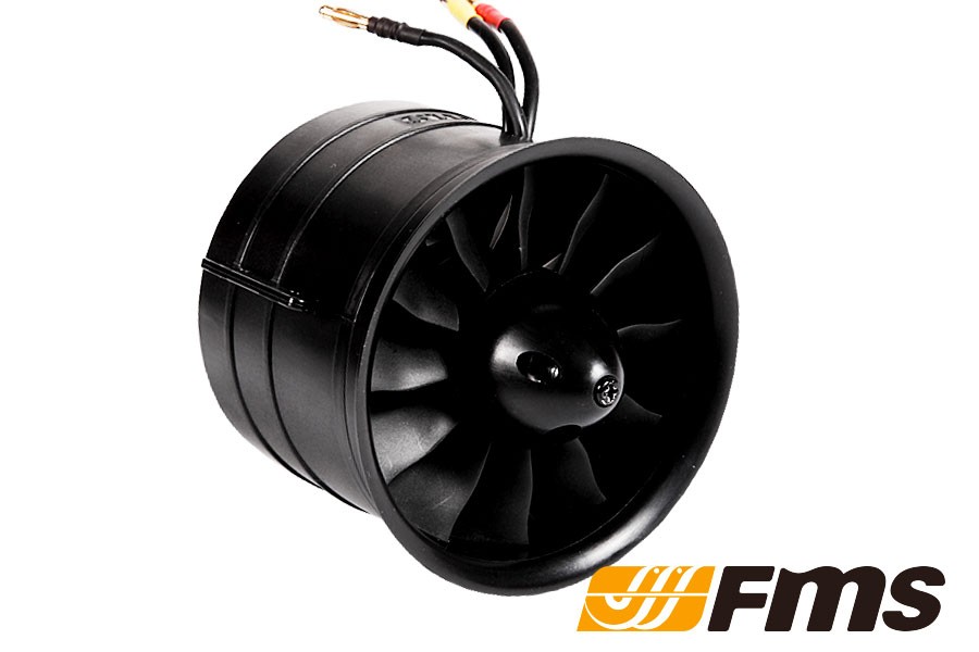 Duct 90 FMS Pro (12Blades) 3546-1900KV Thurst 3620g. 112A Outrunner FMS