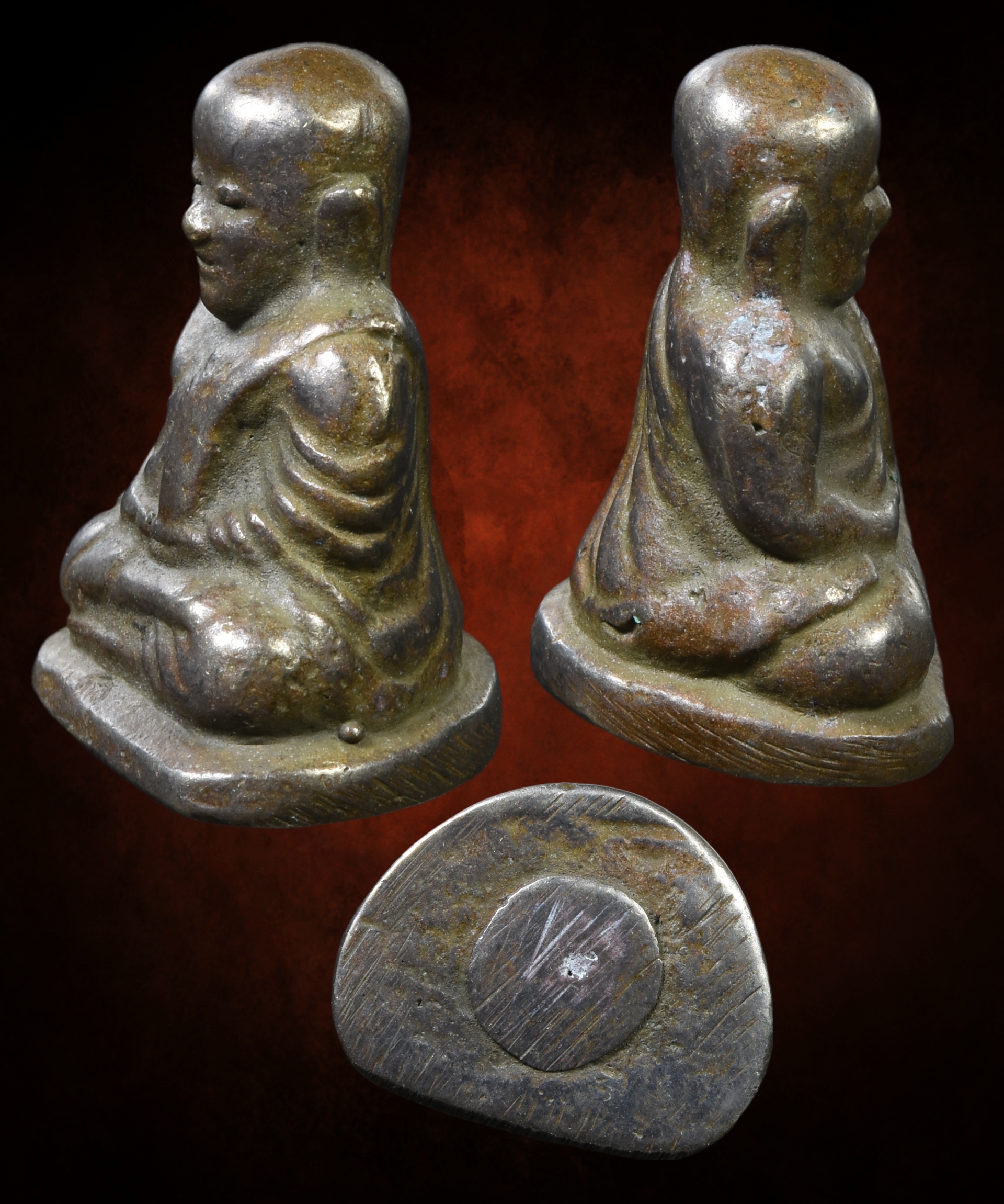 หลวงพ่อเงิน พิมพ์นิยม เนื้อแก่เงิน