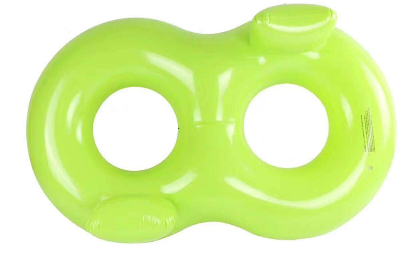 ห่วงยางนั่งคู่ พร้อมที่พิงหลัง Inflatable double floating island ring Pool Float