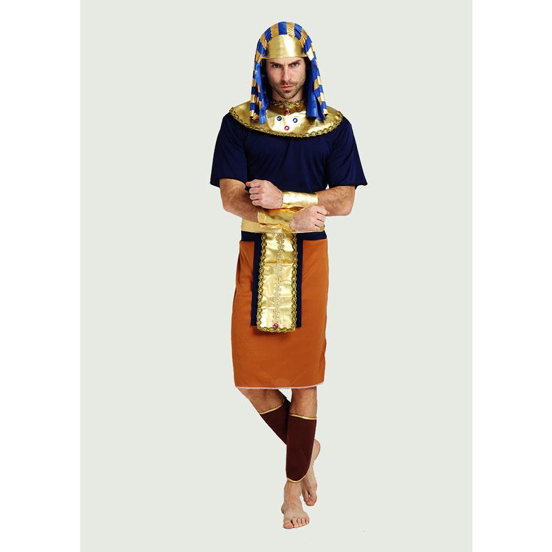 ชุดฟาโรห์ อียิปต์ สีน้ำเงิน แบบ 2 🏍️💨ส่งไวจาก กทม.