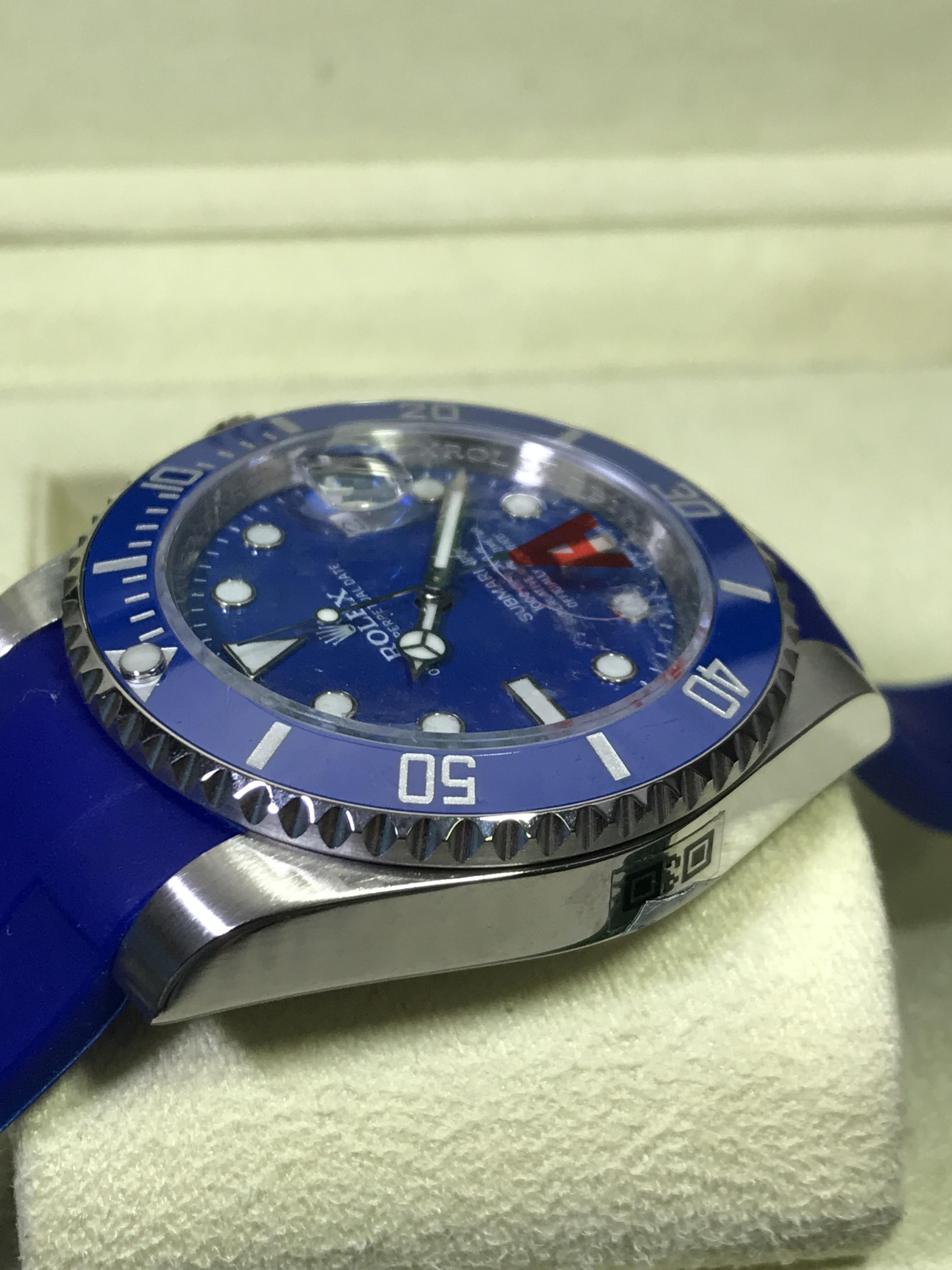 Rolex Submariner Blue Rubber Strap (5A)