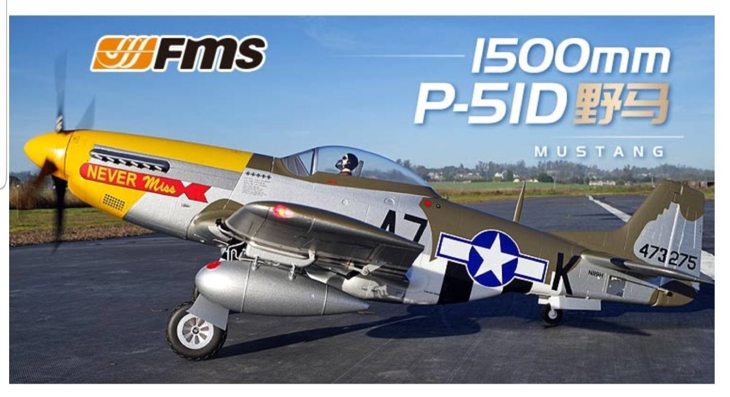1500 P-51D Mustang FMS