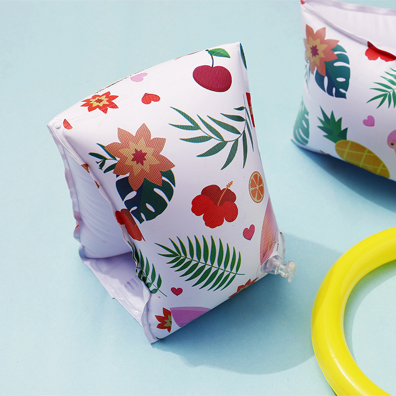 ปลอกแขนว่ายน้ำสำหรับเด็ก ลายผลไม้ ฟลามิงโก้ Inflatable Flamingo Arm Band for kid