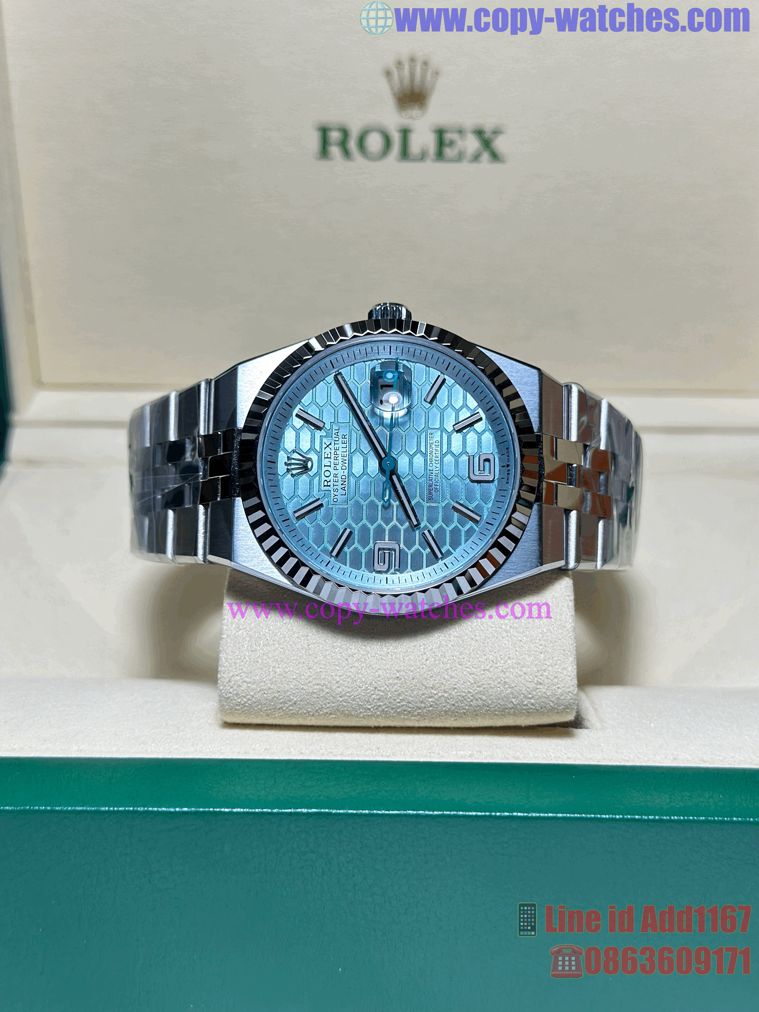 Rolex Land-Dweller ice-blue M127336 (Swiss QF)