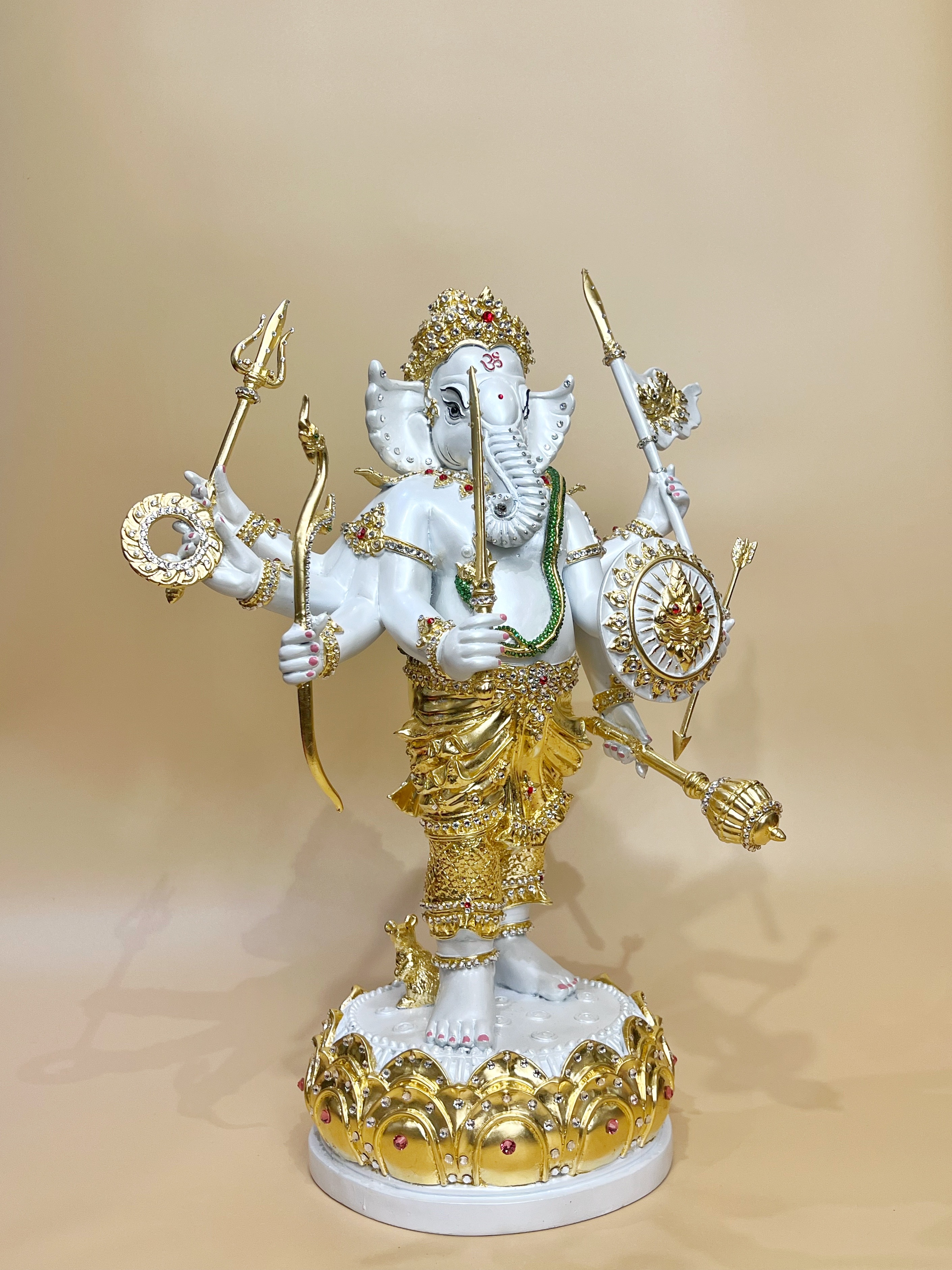 พระพิฆเนศ ปางออกศึก (พระวีระคณปติ) หน้าตัก 9 นิ้ว