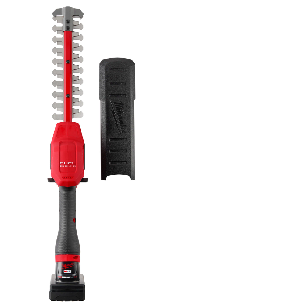 MILWAUKEE รุ่น M12 FHT20-402 เครื่องตัดแต่งพุ่มไม้ไร้สาย 12 โวลต์ พร้อมเครื่องชาร์จและแบต 12V@4.0AH x 2 ก้อน