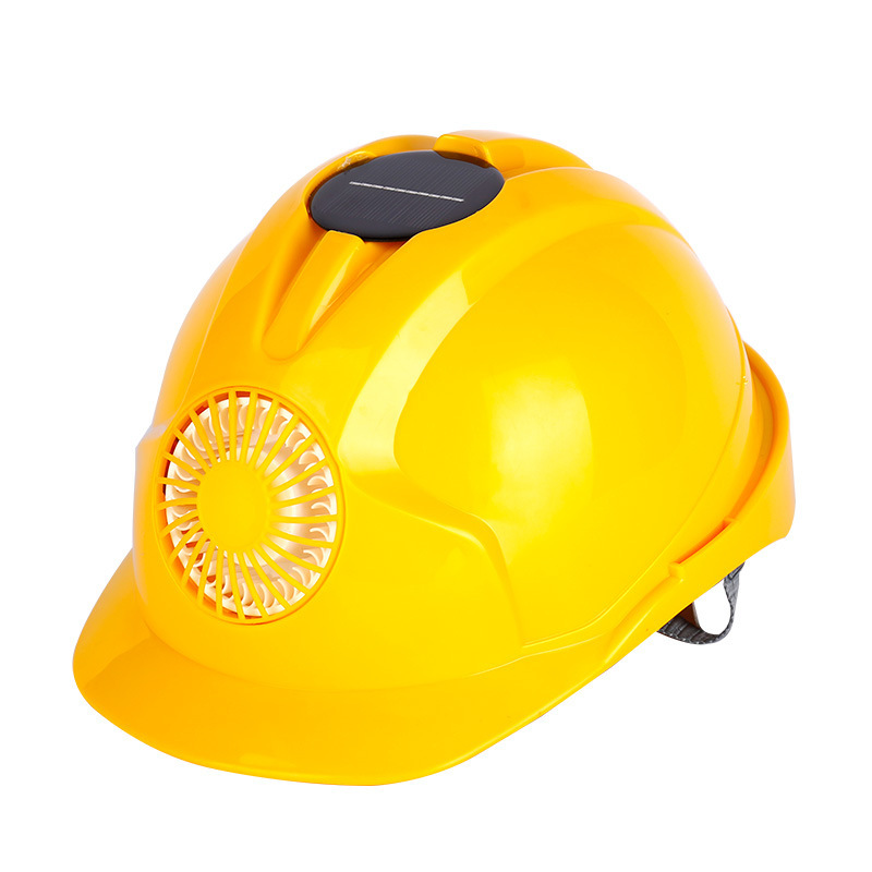 หมวกนิรภัยพลาสติก ABS อย่างดี เกรดA+พัดลมโซล่าเซลล์