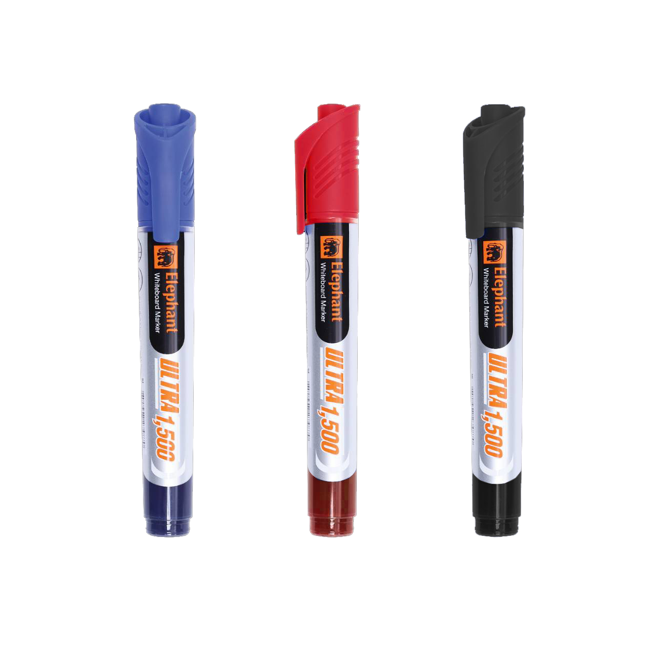 ปากกาไวท์บอร์ด ตราช้าง อัลตร้า 1500 (ขายยกโหล12ด้าม) มี 3 สี
