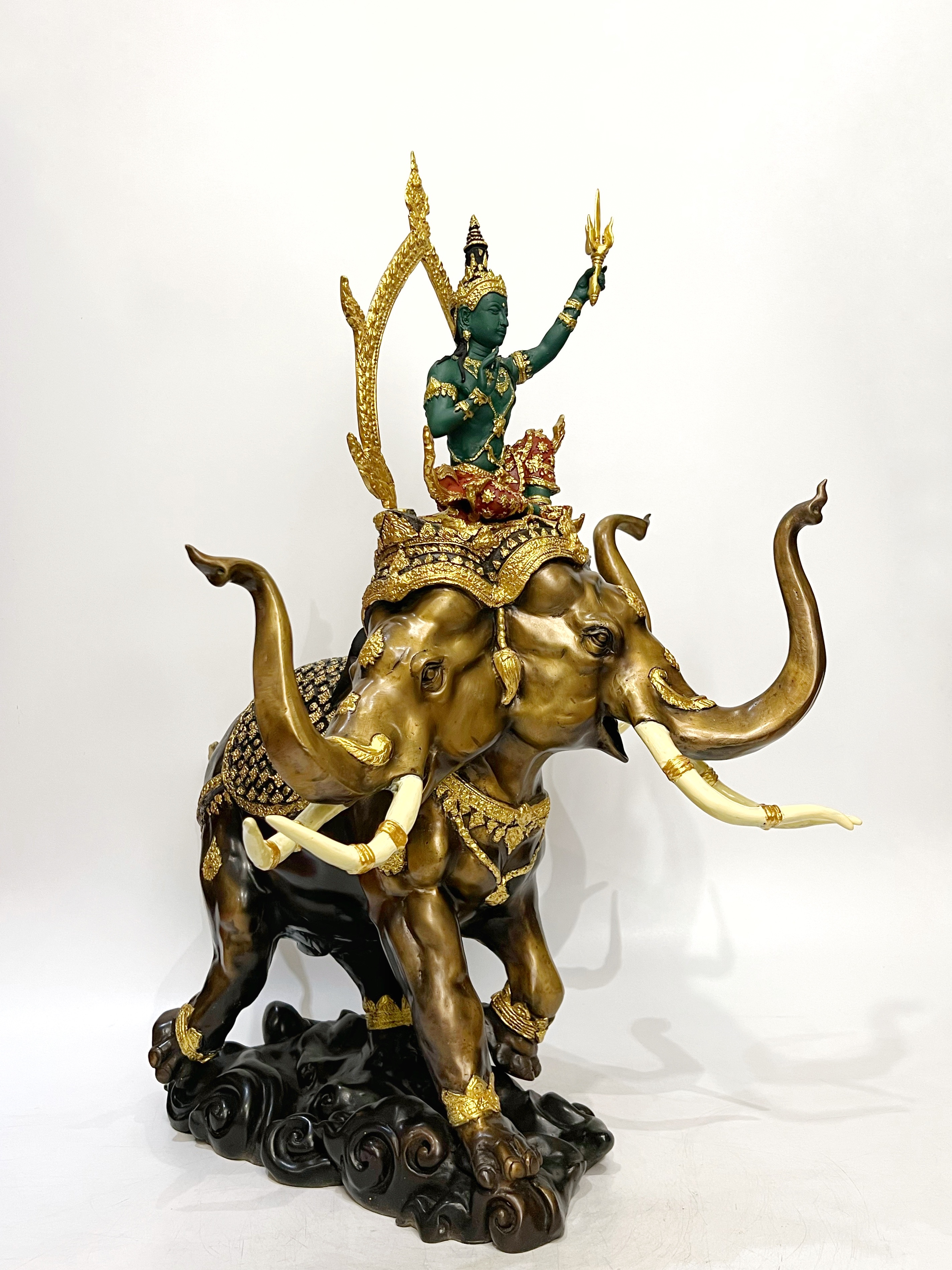 พระอินทร์ทรงช้างเอราวัณ สูง 27 นิ้ว