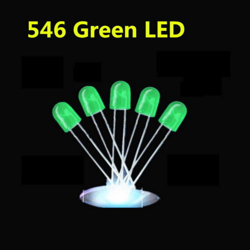 หลอด LED OVAL 5 มม. (สีเขียว)