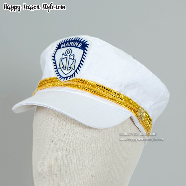 หมวกทหารเรือ กะลาสี กัปตัน สีขาว แบบ Girl's Generation
