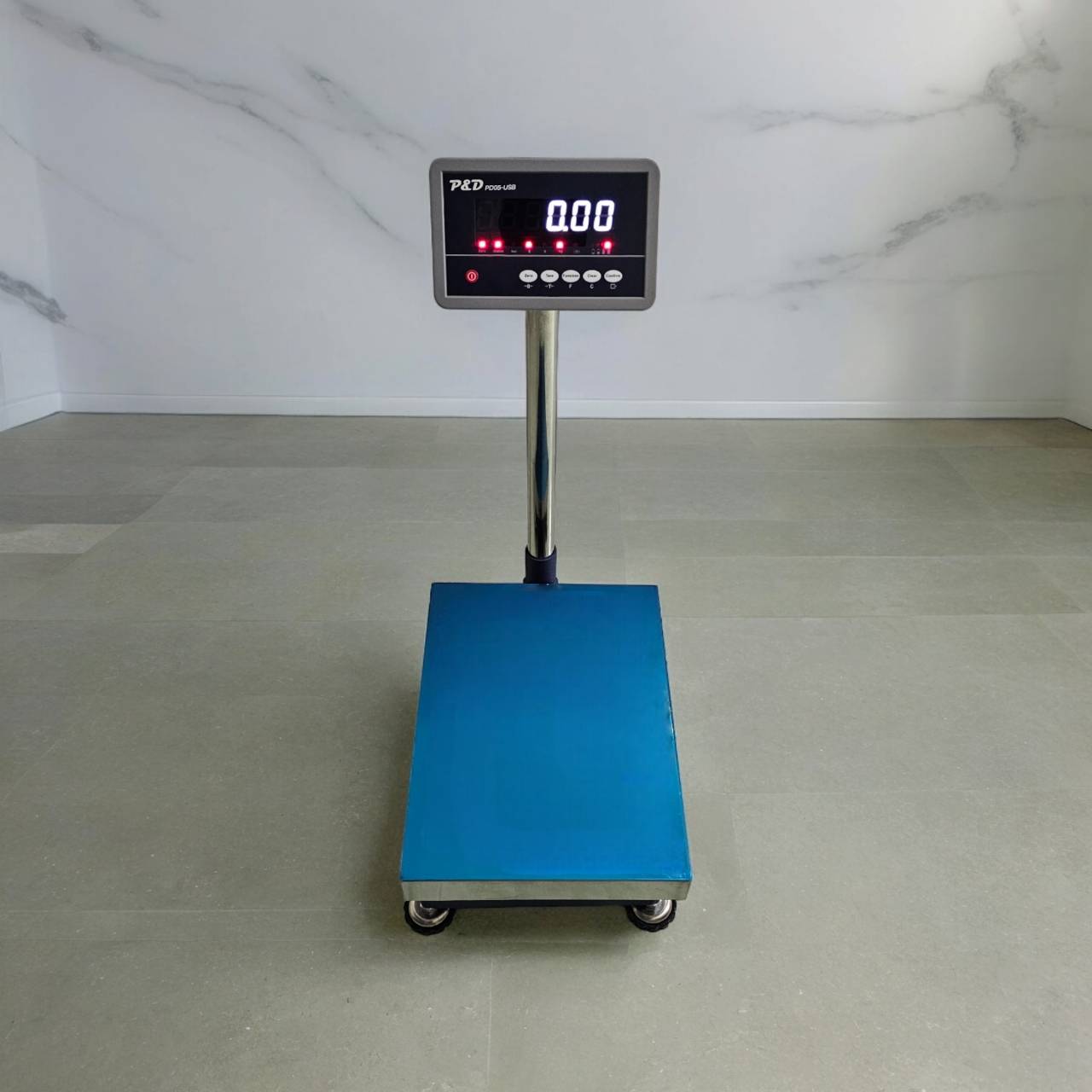 เครื่องชั่งดิจิตอล 1000 kg. ค่าละเอียด 500 g. แท่นชั่ง 80x80 cm.
