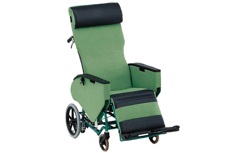 รถเข็นปรับเอนนอนไซร้ใหญ่ แบรนด์ญี่ปุ่น Matsunaga Wheelchair (車いす) รุ่น FR-31TR Size XL เบาะนั่งกว้างพิเศษ 50 ซม. นั่งสบาย ที่วางแขนเลื่อนลงได้ เคลื่อนย้ายผู้ใช้งานได้สะดวก + แถมฟรี Belt