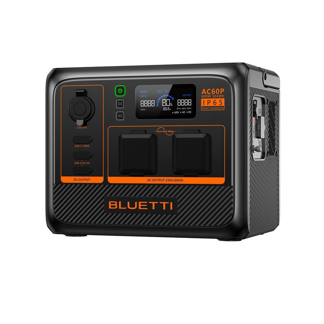 BLUETTI AC60P Portable Power Station | 600W 504Wh แบตเตอรี่สำรองอเนกประสงค์