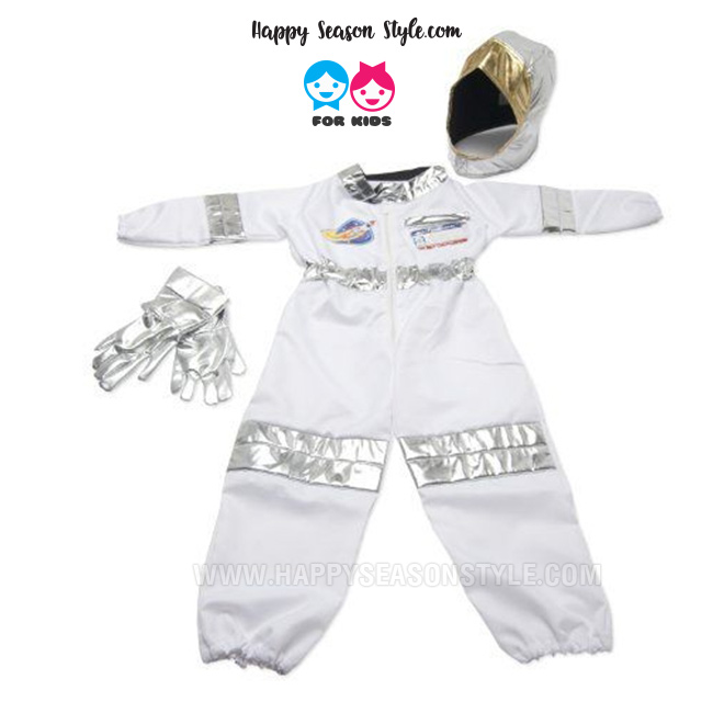 ชุดแฟนซีเด็ก ชุดอวกาศ ชุดนักบินอวกาศ พร้อมหมวกและถุงมือ (3-8 ขวบ)