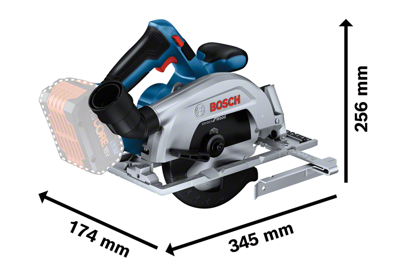 Bosch รุ่น GKS 18V-57 เลื่อยวงเดือนไร้สาย
