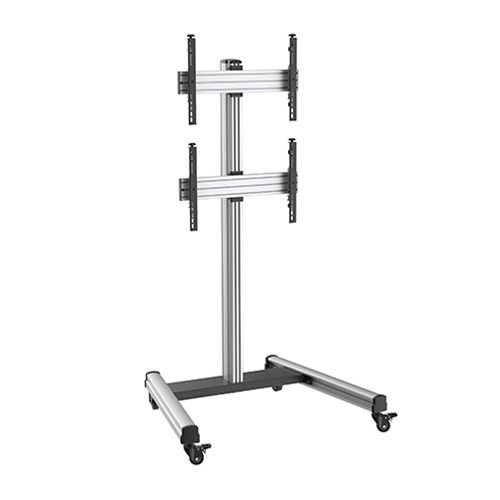 JMTVSTAND MT-F9000 ขาตั้งทีวีมีล้อเลื่อนแบบคู่ วัสดุเป็นอลูนิเนียมแข็งแรง ล้อใหญ่ 4 นิ้ว รองรับทีวี 37"-65" นิ้ว0964746498