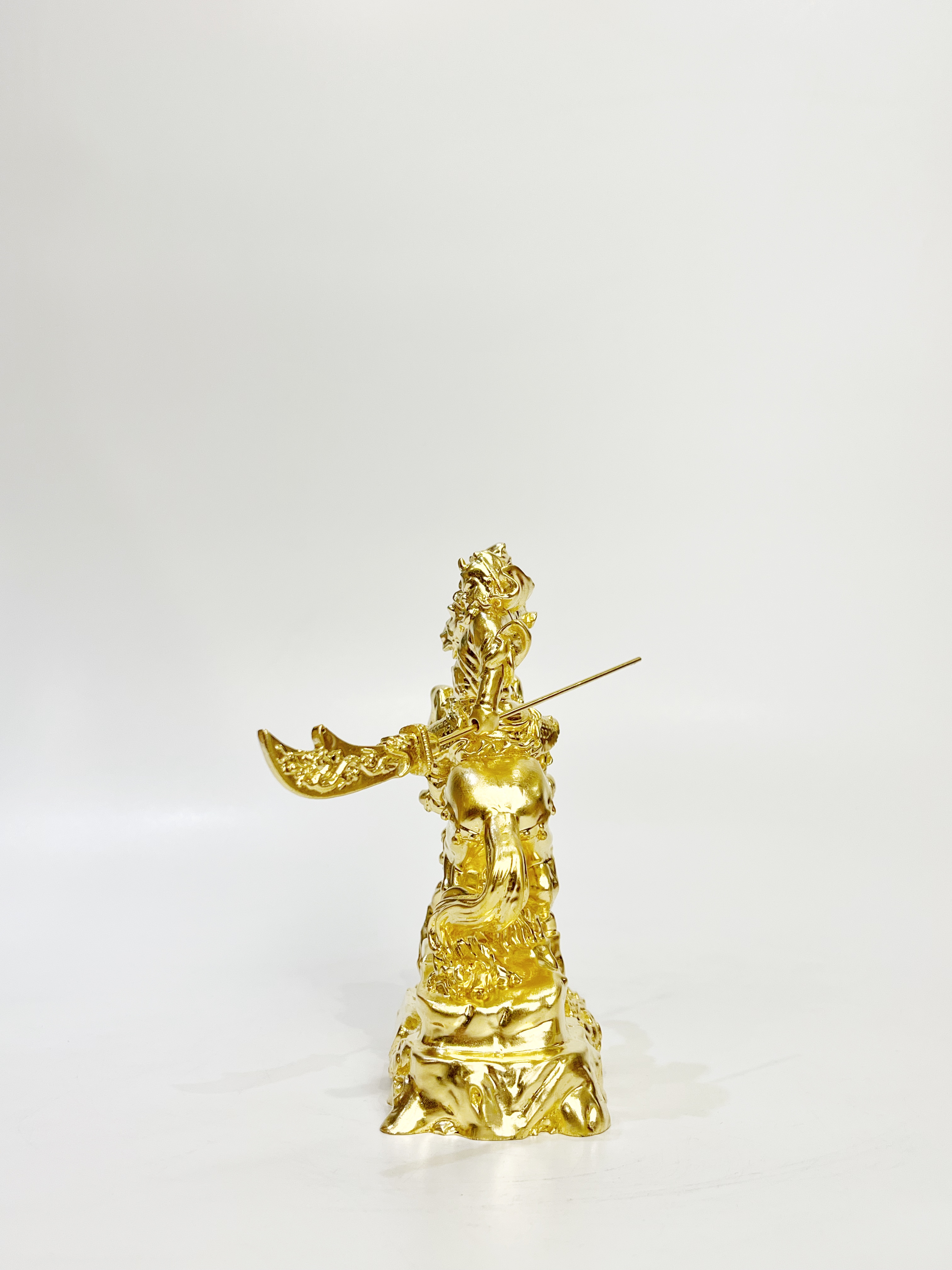 เทพเจ้ากวนอู ทรงม้า สูง 7 นิ้ว