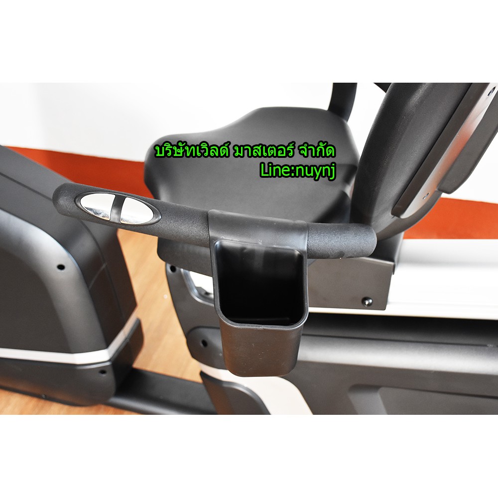 จักรยานนั่งปั่น Commercial Recumbent Electronic Bike KL8997 (Flywheel 14 KG.) WORLD MASTER FITNESSรองรับร้ำหนักผู้ใช้180