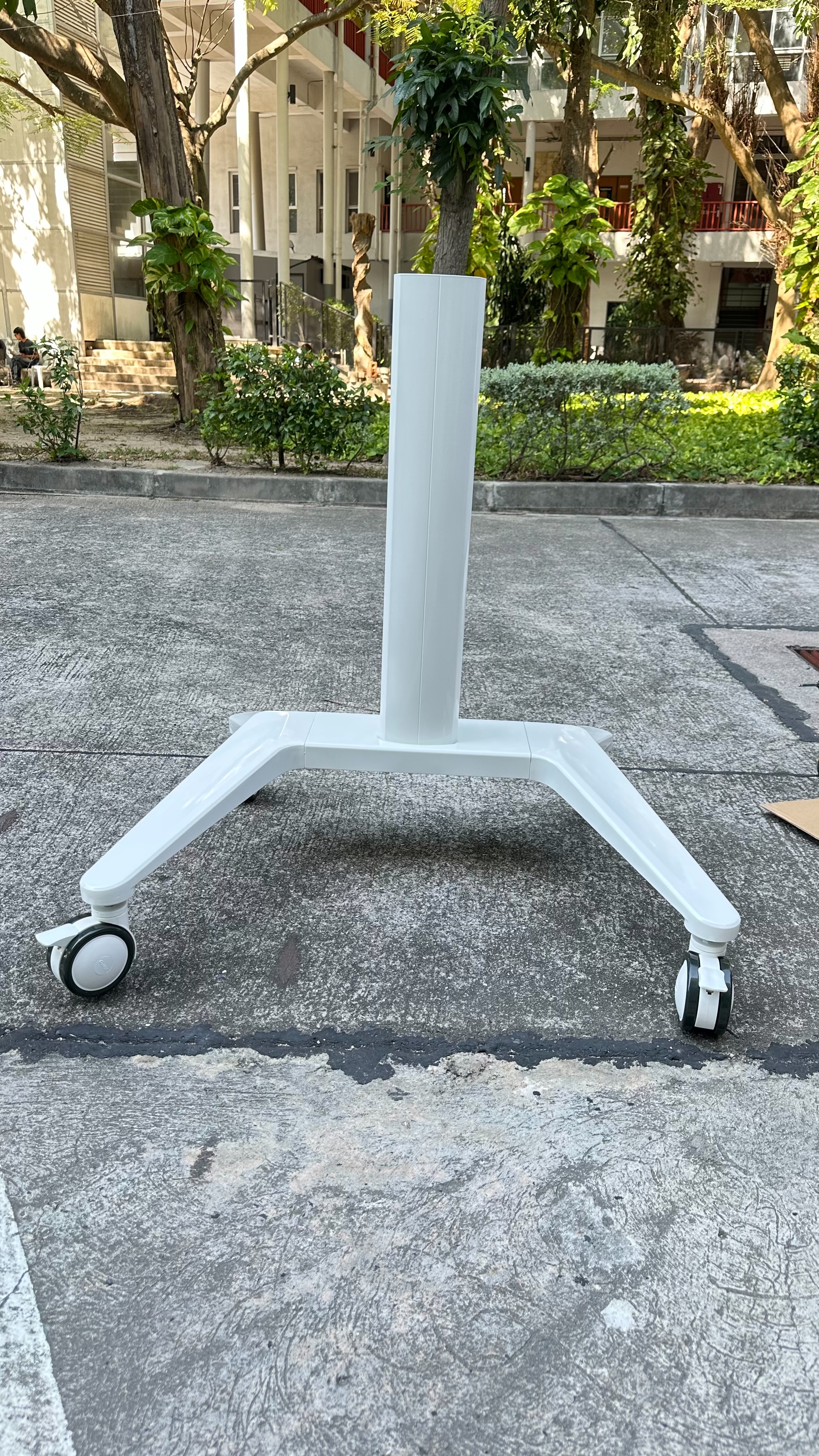 JMTVSTAND MT-F9200ขาตั้งพื้นทีวีมีล้อเลื่อน วัสดุอลูมิเนียม {สีขาว} รูปทรงสวยงาม ทันสมัย รองรับทีวีขนาด 37"-75"นิ้ว{รับประกัน 3ปี0964746498 }