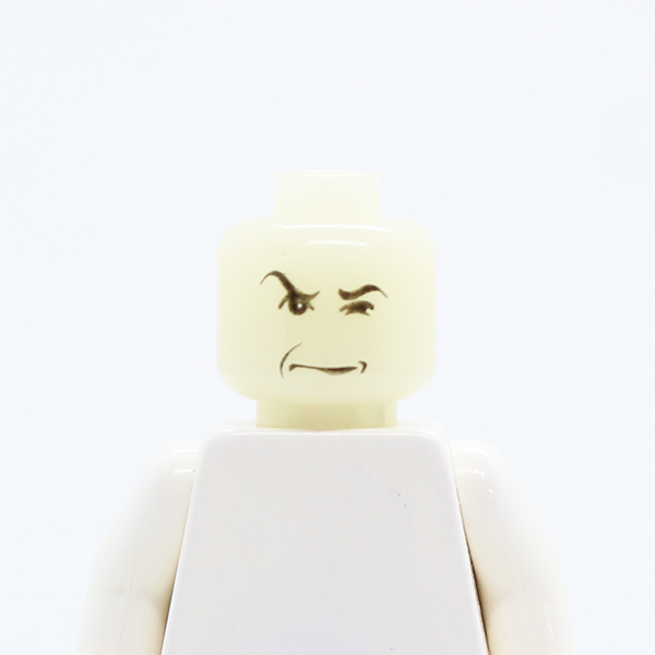 Male HP Snape with Arched Eyebrow and Squint Pattern - Blocked Open Stud