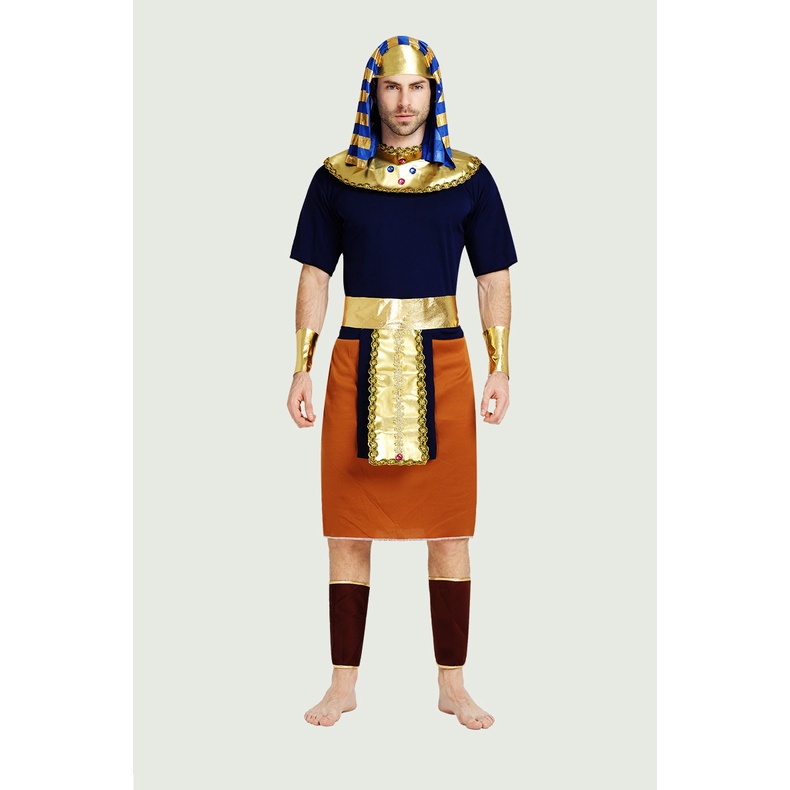 ชุดฟาโรห์ อียิปต์ สีน้ำเงิน แบบ 2 🏍️💨ส่งไวจาก กทม.
